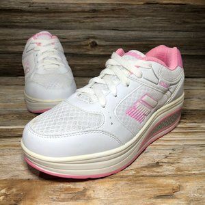 Ali&Boy White Pink Fashion Sneaker Women US 6, EU 38